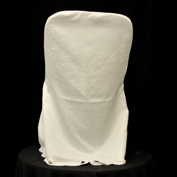 Rental store for WHITE CHAIR COVER W CUT WORK in Sudbury ON