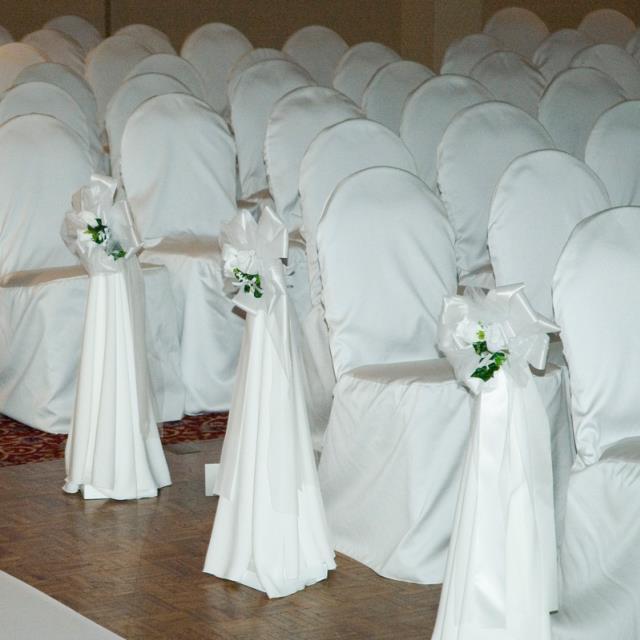 Rental store for POLY CHAIR COVER WHITE in Sudbury ON