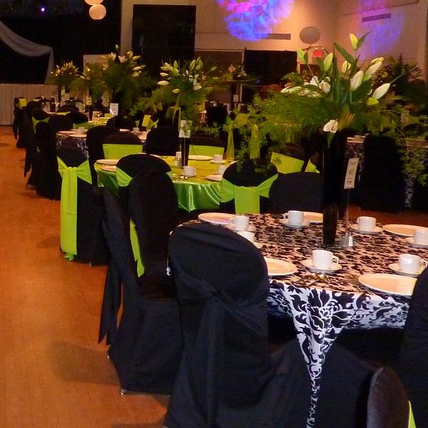 Rental store for POLY CHAIR COVER BLACK in Sudbury ON