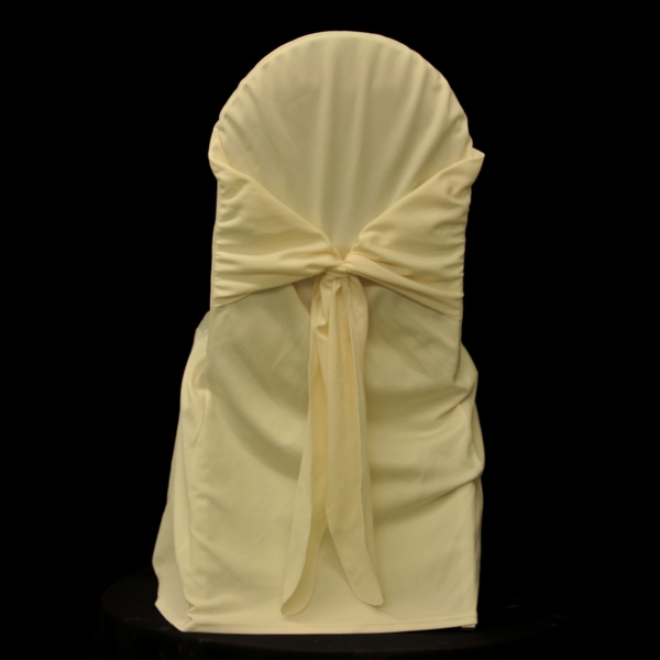Rental store for POLY CHAIR COVER IVORY in Sudbury ON