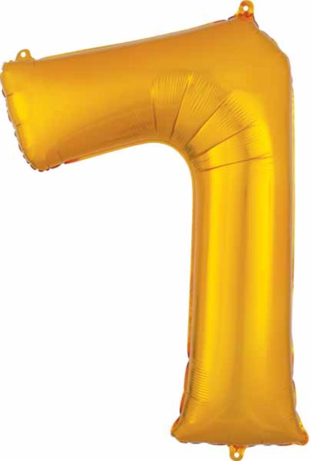 Rental store for MYLAR BALLOON NUMBER - 7 GOLD in Sudbury ON