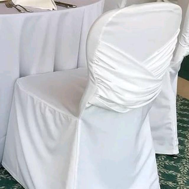 Rental store for WHITE CHAIR COVER POLY CRISSCROSS in Sudbury ON
